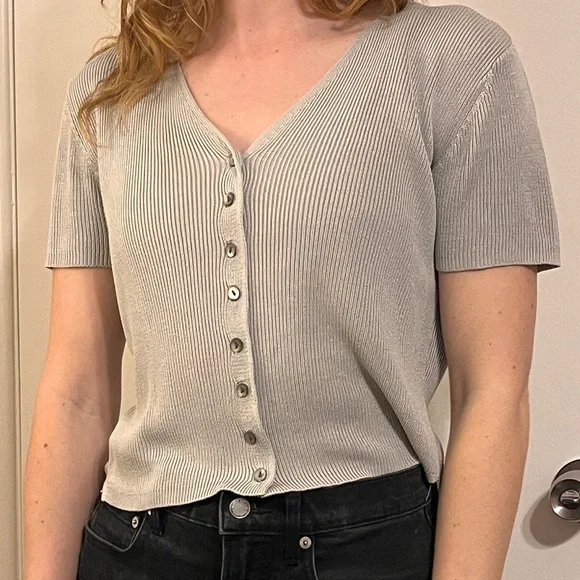 Vintage Ann Taylor Ribbed Top - Picture 2 of 4